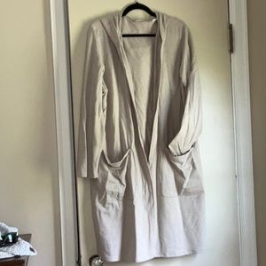 Pure J Jill 2X hooded cardigan with pockets